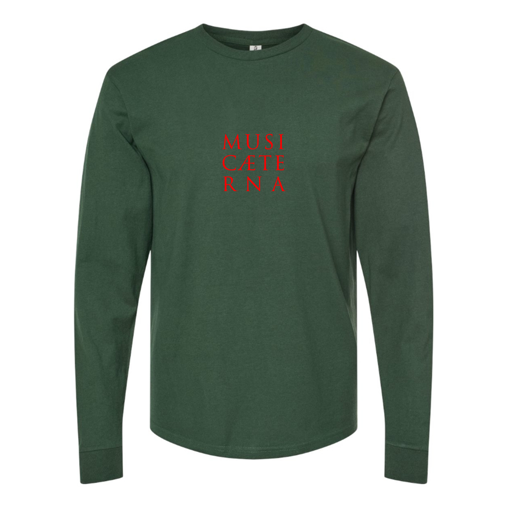 Men's Music Aeterna Logo Cotton Long Sleeve T-Shirt