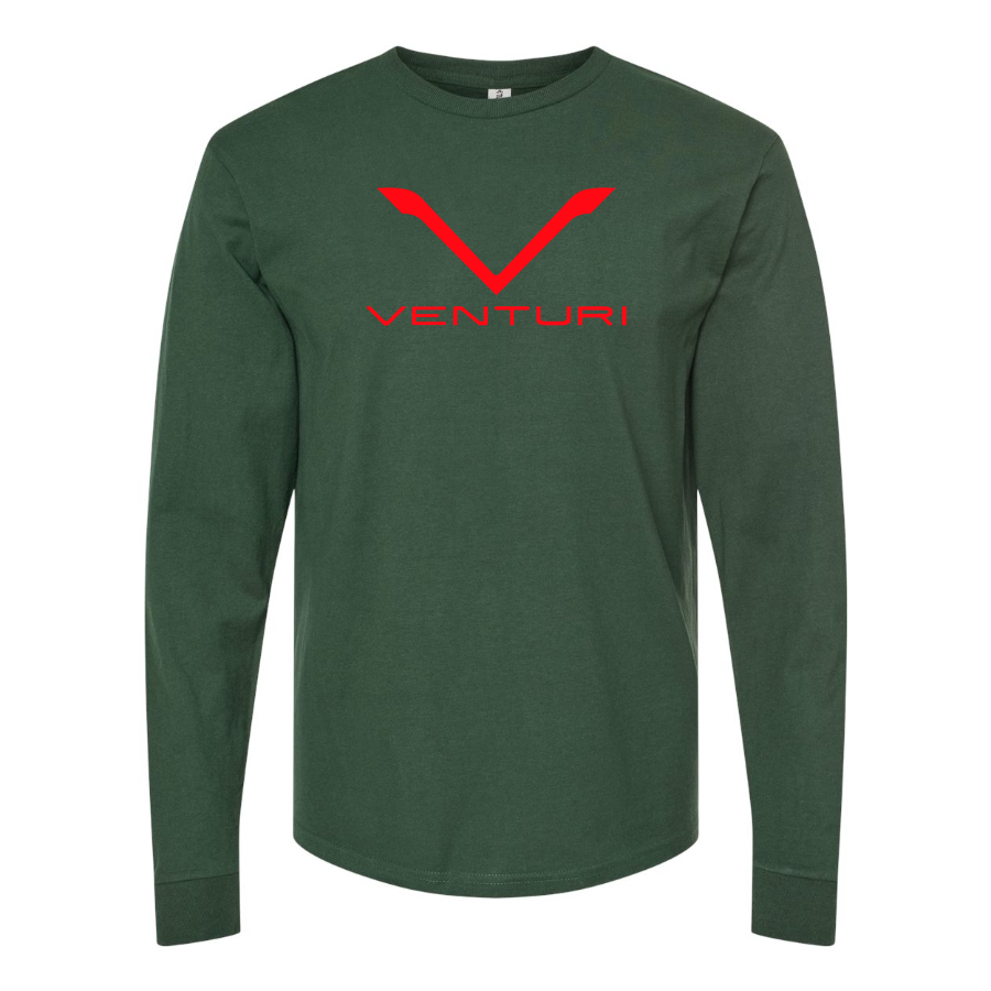 Men's Venturi Logo Cotton Long Sleeve T-Shirt