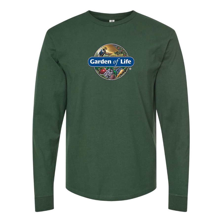 Men's Garden of Life Logo Cotton Long Sleeve T-Shirt