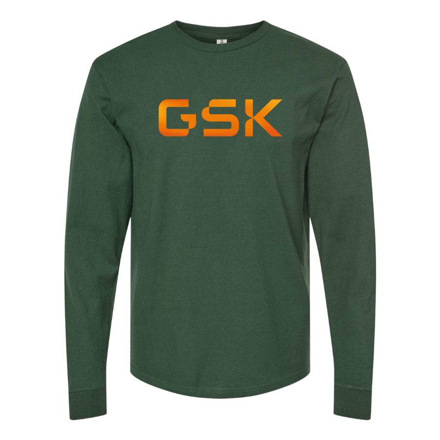 Men's GSK Logo Cotton Long Sleeve T-Shirt