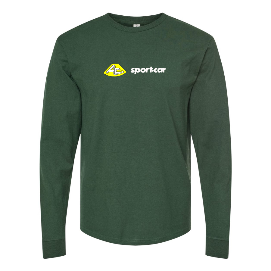 Men's AC Sport Car Logo Cotton Long Sleeve T-Shirt