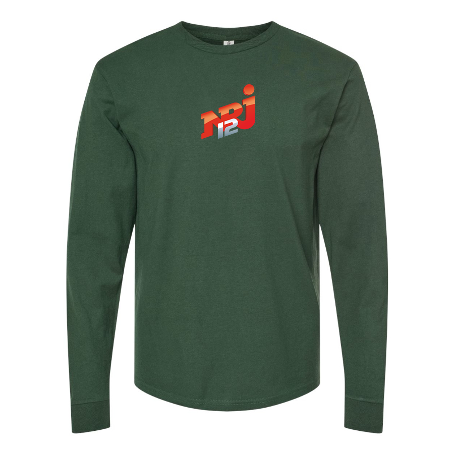 Men's NRJ 12 Logo Cotton Long Sleeve T-Shirt