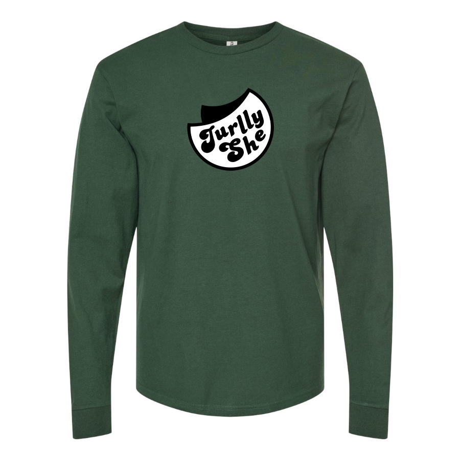 Men's Jurllyshe Logo Cotton Long Sleeve T-Shirt