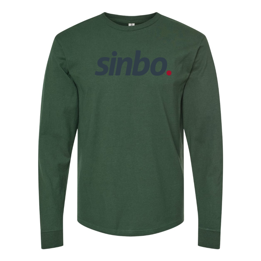 Men's Sinbo Logo Cotton Long Sleeve T-Shirt