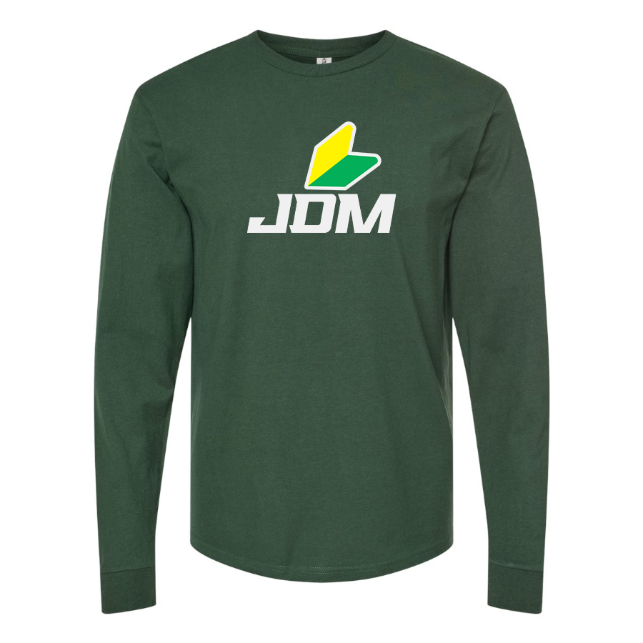 Men's JDM Logo Cotton Long Sleeve T-Shirt