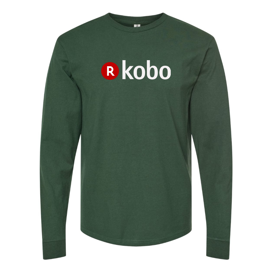 Men's Kobo Logo Cotton Long Sleeve T-Shirt