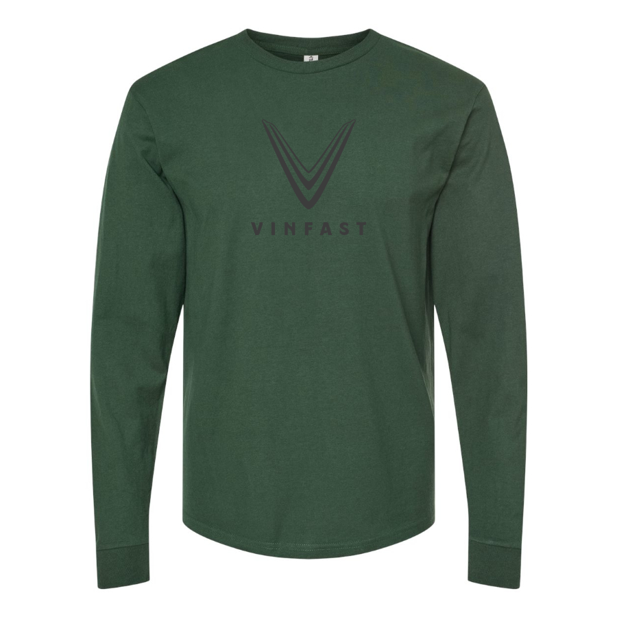 Men's VinFast Logo Cotton Long Sleeve T-Shirt