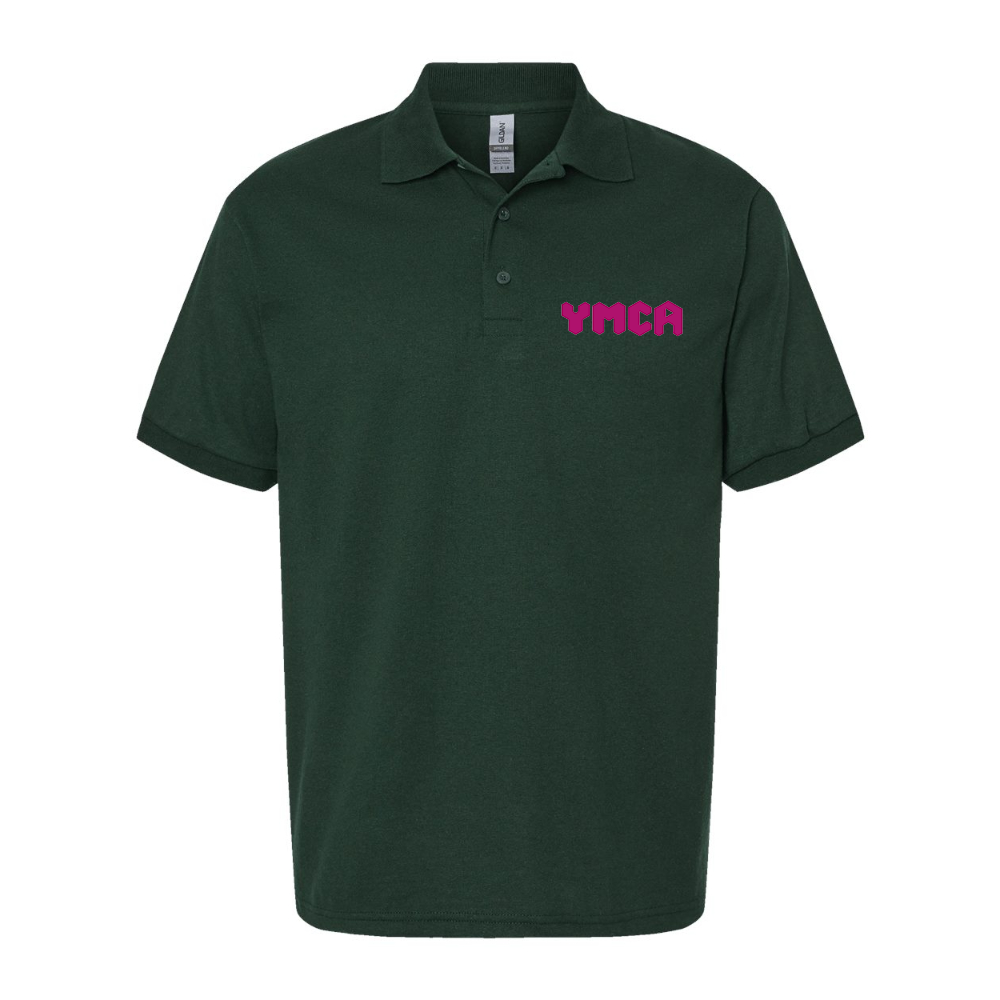Men's YMCA Mauve Dry Blend Jersey Polo