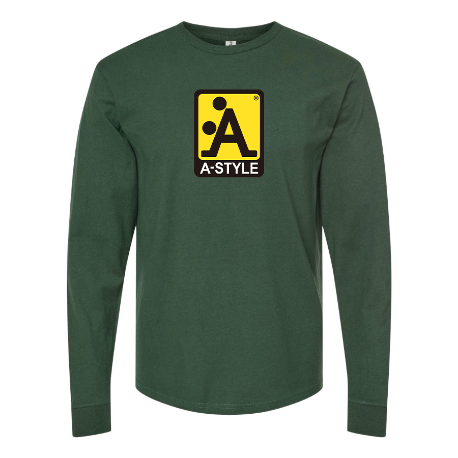 Men's A Style Logo Cotton Long Sleeve T-Shirt