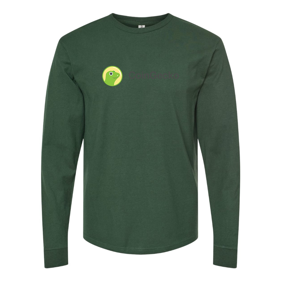 Men's CoinGecko Logo Cotton Long Sleeve T-Shirt