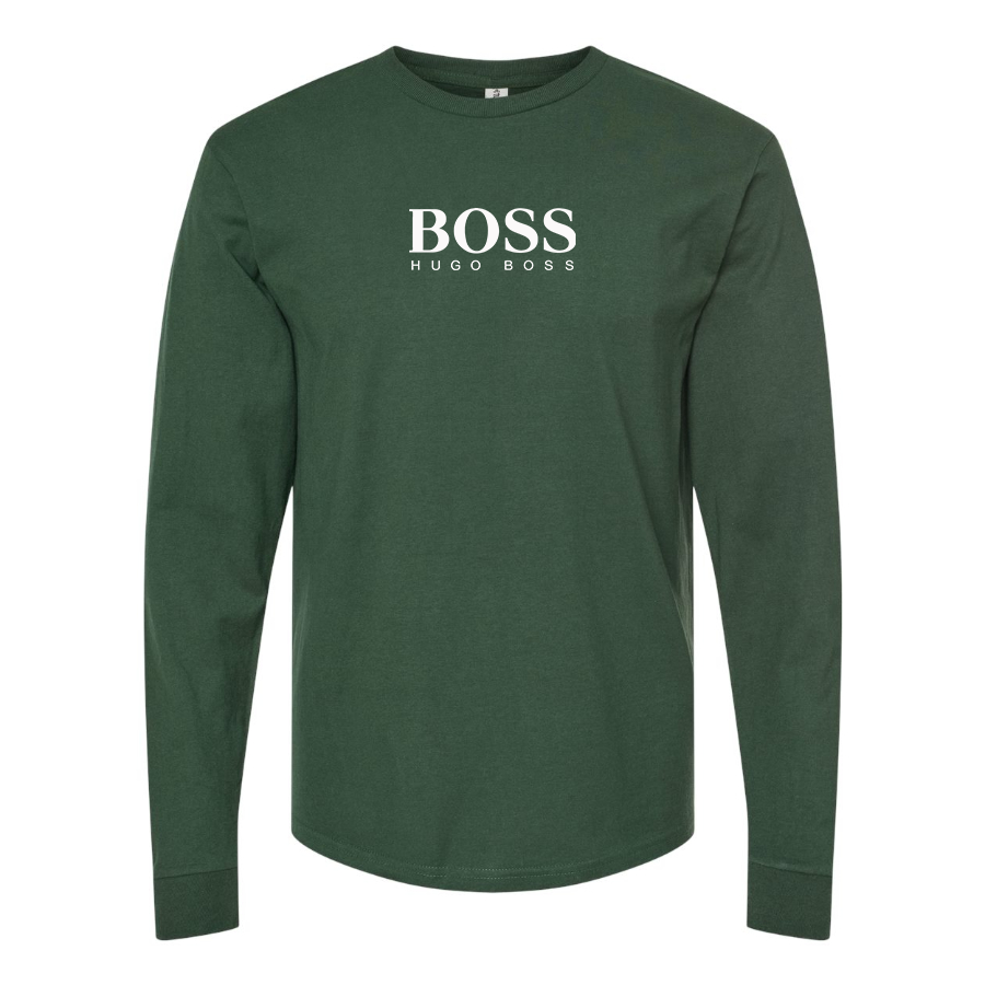 Men's Hugo Boss Logo Cotton Long Sleeve T-Shirt