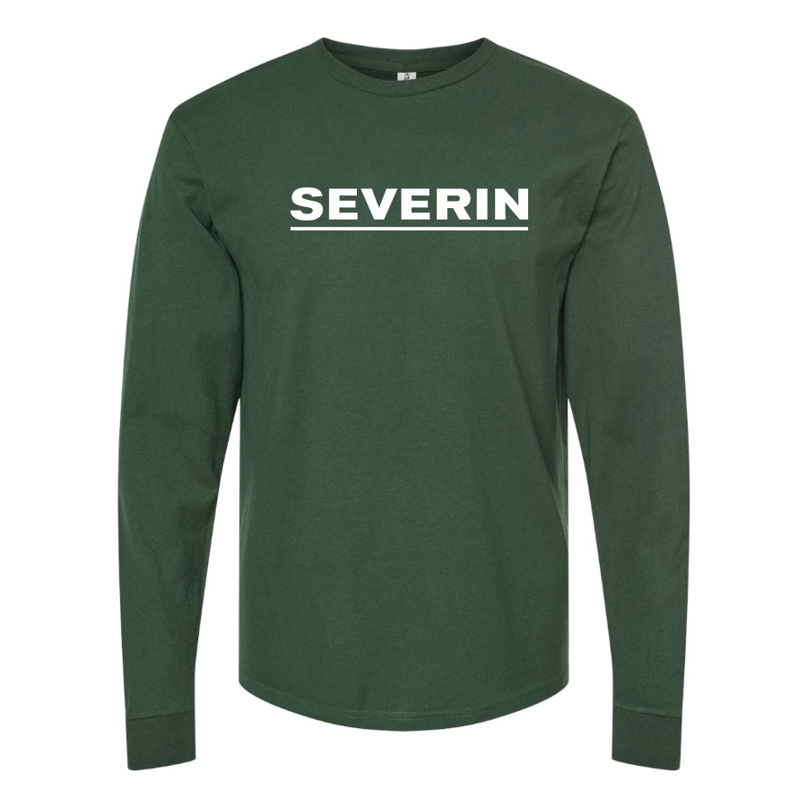 Men's Severin Logo Cotton Long Sleeve T-Shirt