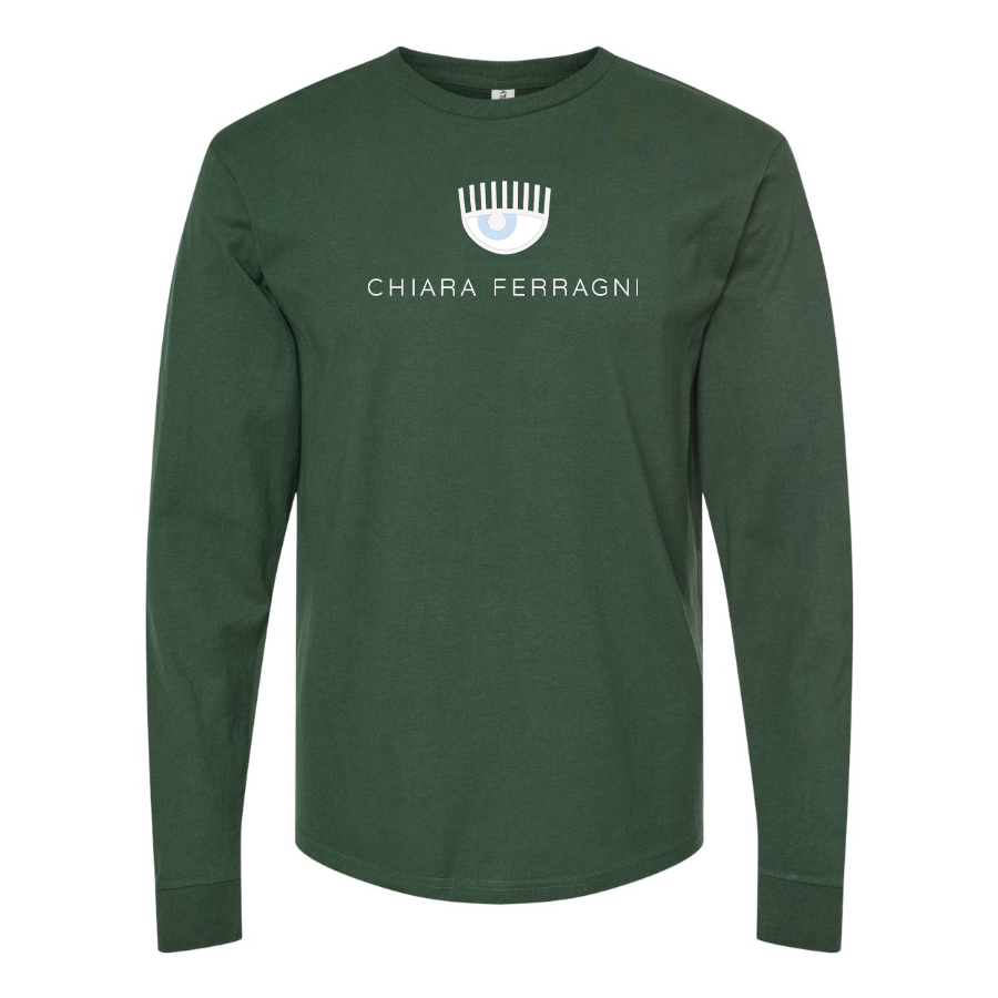 Men's Chiara Ferragni Collection Logo Cotton Long Sleeve T-Shirt