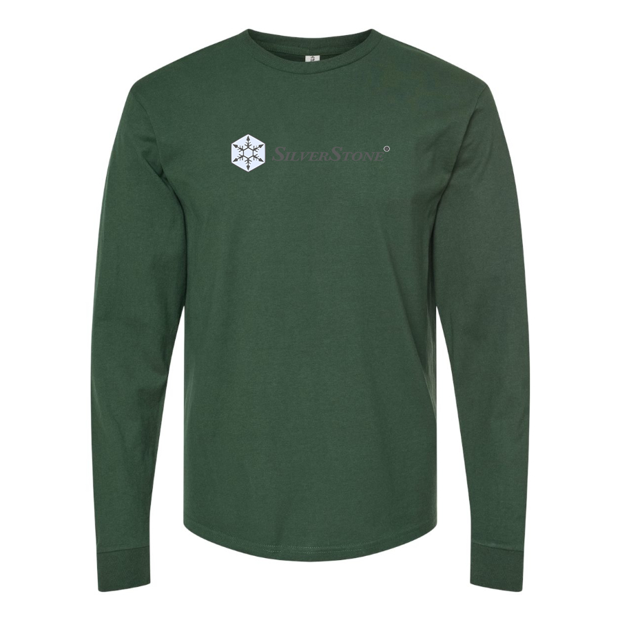 Men's SilverStone Logo Cotton Long Sleeve T-Shirt