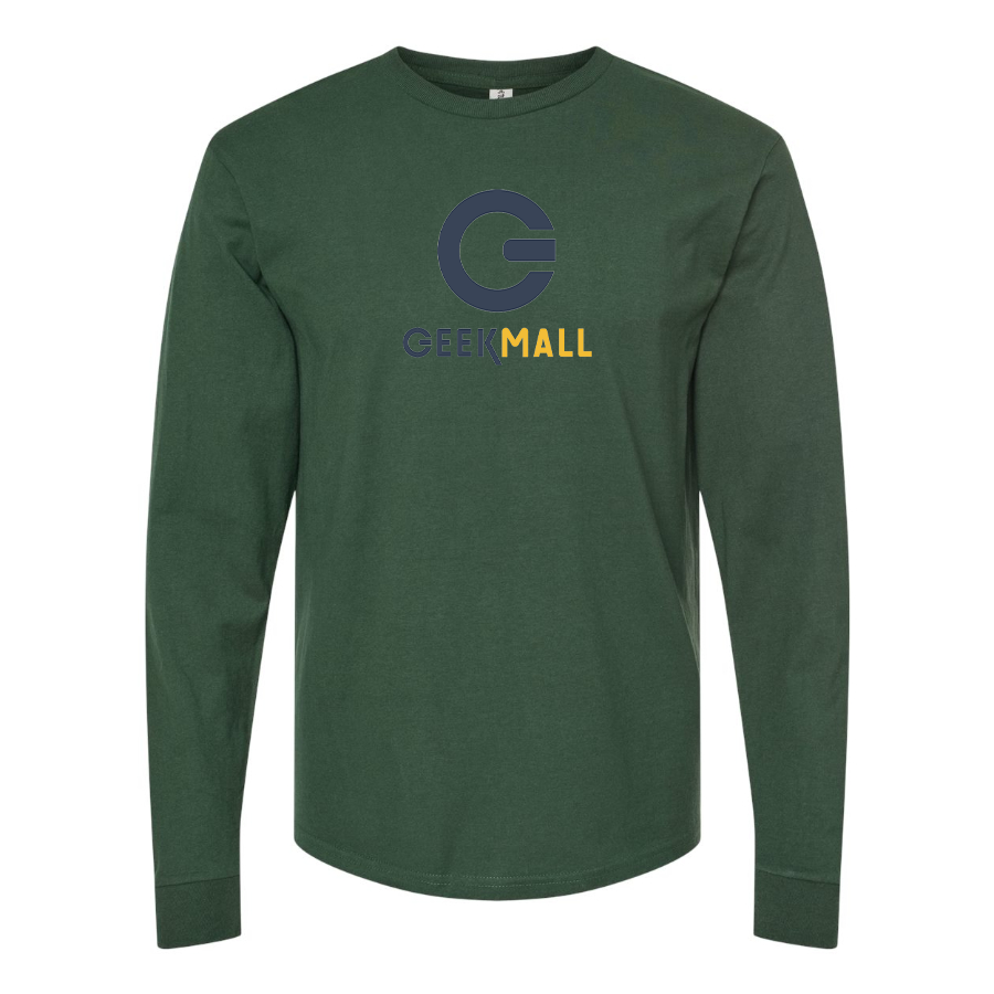 Men's Geekmall Logo Cotton Long Sleeve T-Shirt