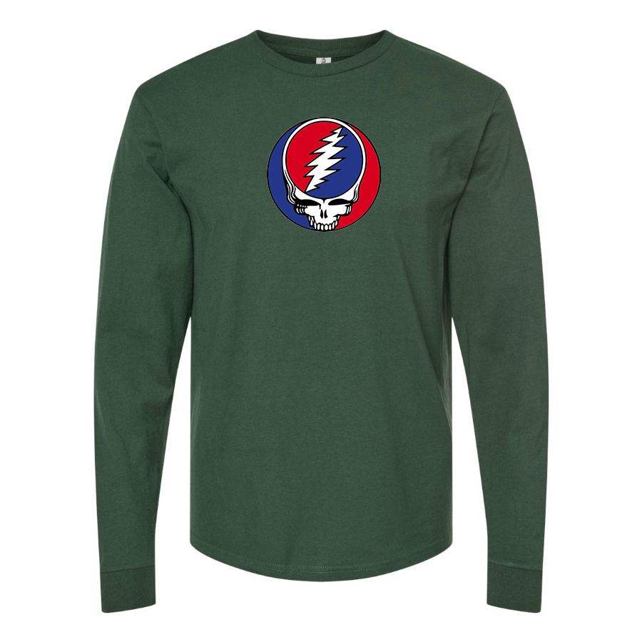 Men's Gratefu Dead Logo Cotton Long Sleeve T-Shirt