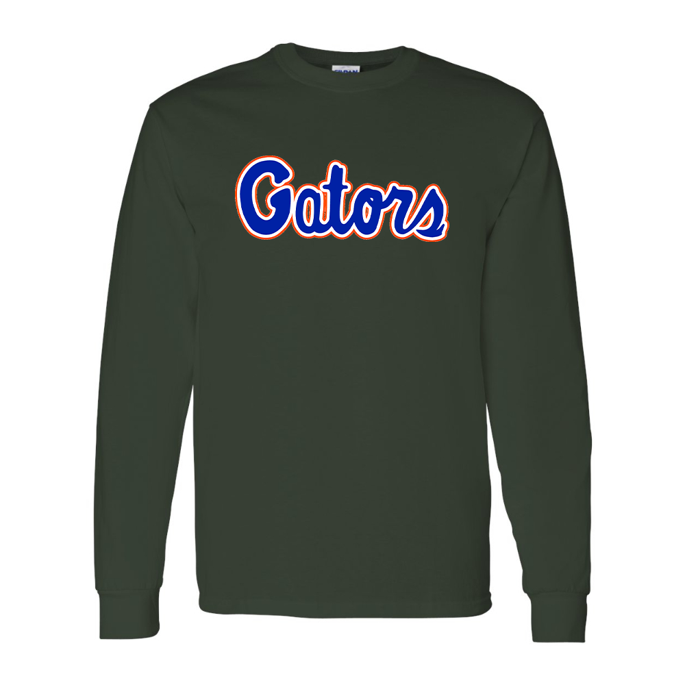 Men's Florida Gators Script Gildan Heavy Cotton Long Sleeve T-Shirt