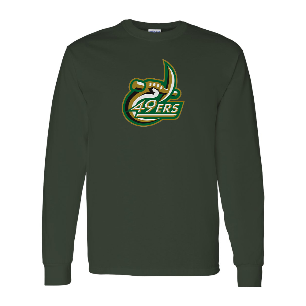 Men's Charlotte 49ers Gildan Heavy Cotton Long Sleeve T-Shirt