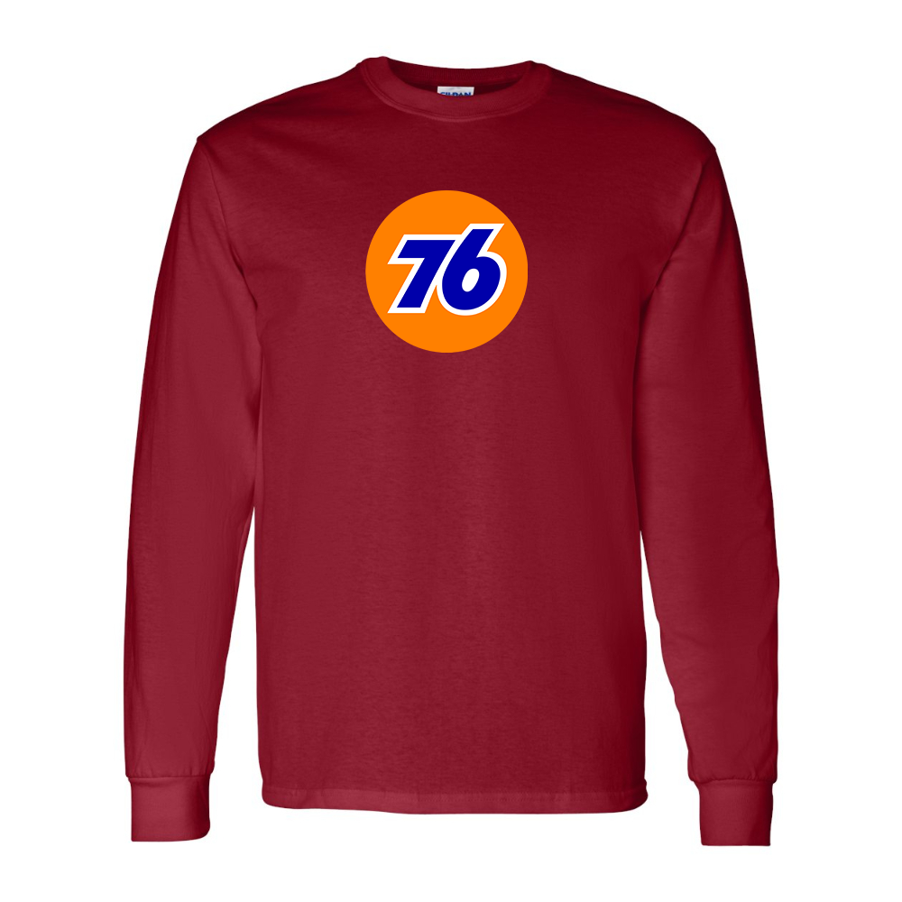 Men's 76 Gas Station Gildan Heavy Cotton Long Sleeve T-Shirt