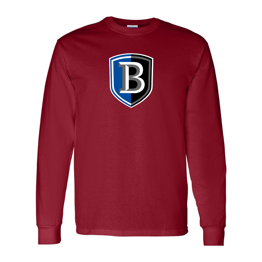 Men's Bentley Falcons Gildan Heavy Cotton Long Sleeve T-Shirt