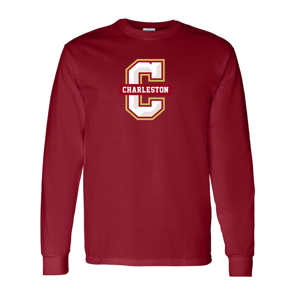 Men's Charleston Cougars Gildan Heavy Cotton Long Sleeve T-Shirt