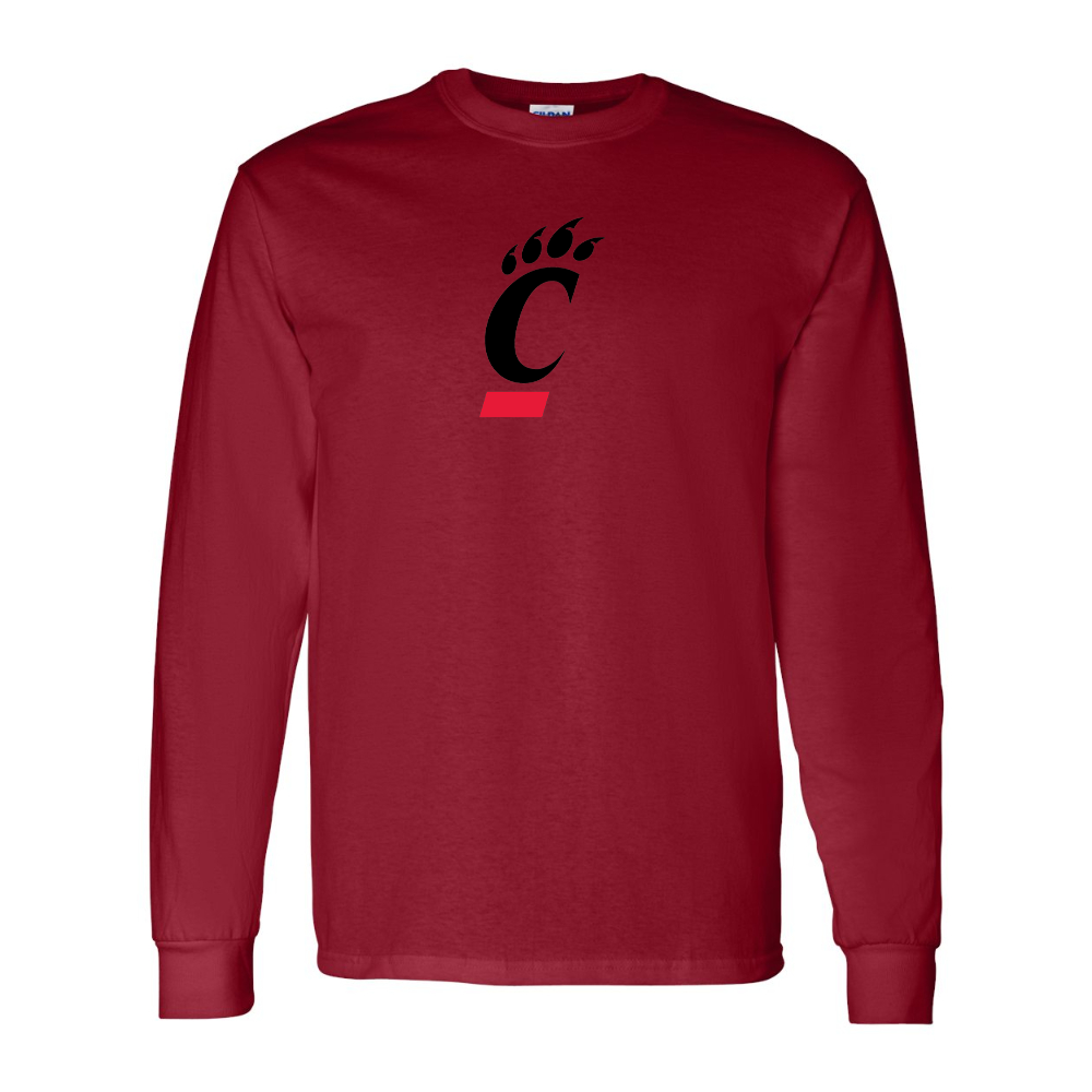Men's Cincinnati Bearcats Gildan Heavy Cotton Long Sleeve T-Shirt