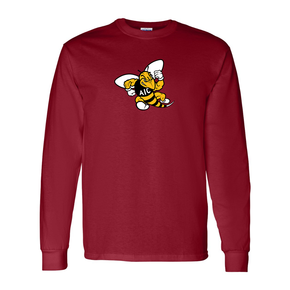 Men's AIC Yellow Jackets Gildan Heavy Cotton Long Sleeve T-Shirt