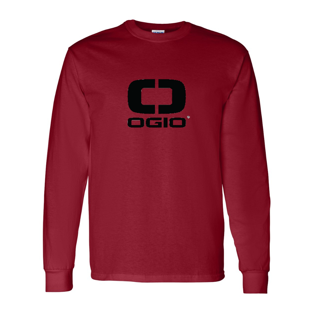 Men's Ogio Vertical Gildan Heavy Cotton Long Sleeve T-Shirt