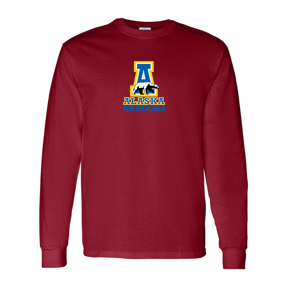 Men's Alaska Nanooks Gildan Heavy Cotton Long Sleeve T-Shirt