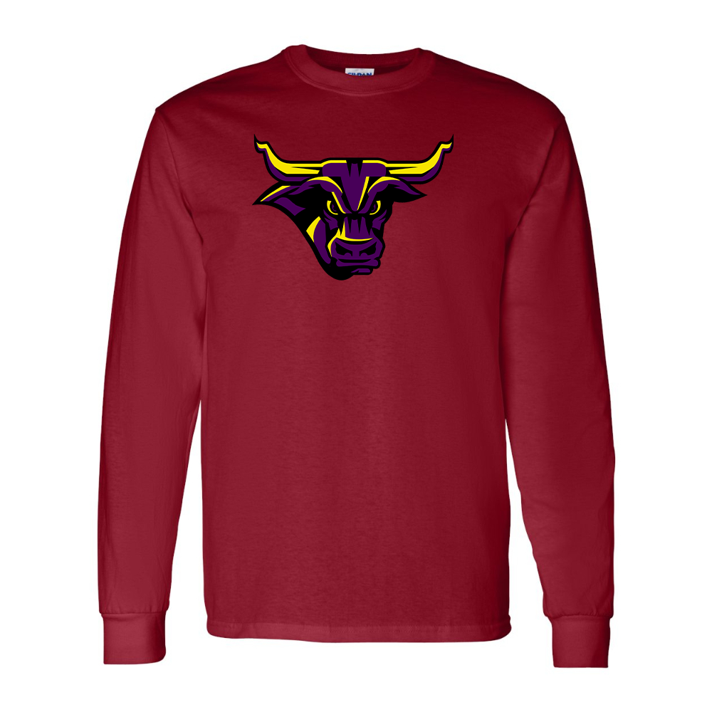 Men's Minnesota State Mavericks Gildan Heavy Cotton Long Sleeve T-Shirt