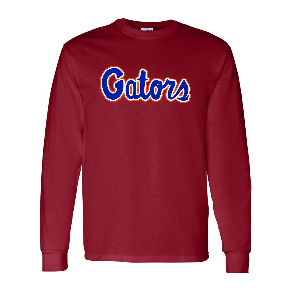 Men's Florida Gators Script Gildan Heavy Cotton Long Sleeve T-Shirt