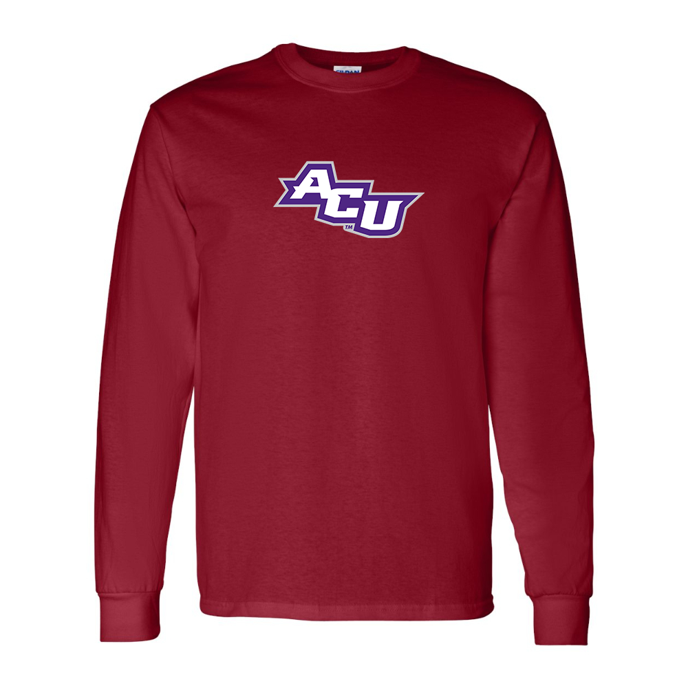 Men's Abilene Christian Wildcats Gildan Heavy Cotton Long Sleeve T-Shirt