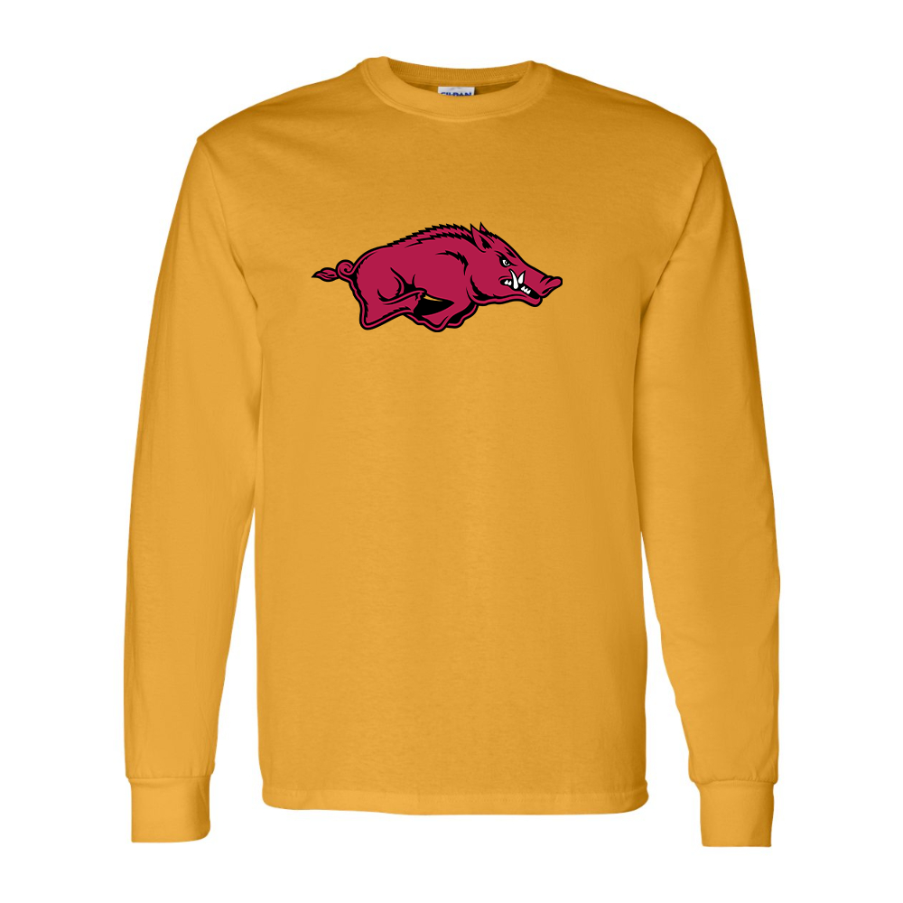 Men's Arkansas Razorbacks Gildan Heavy Cotton Long Sleeve T-Shirt