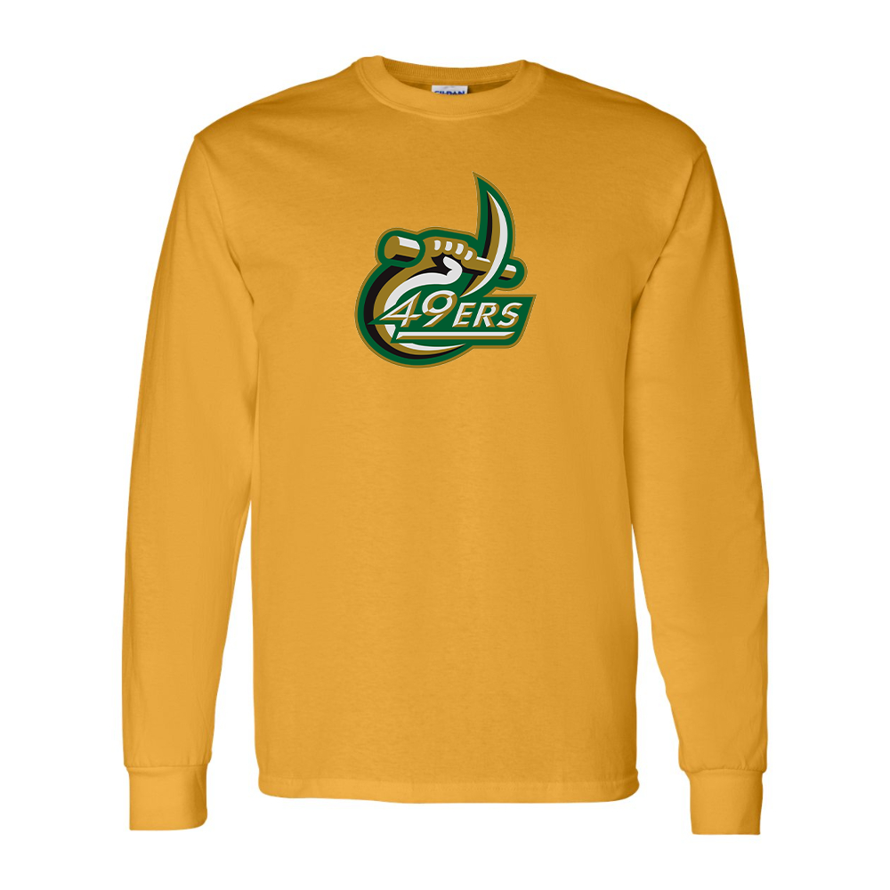 Men's Charlotte 49ers Gildan Heavy Cotton Long Sleeve T-Shirt
