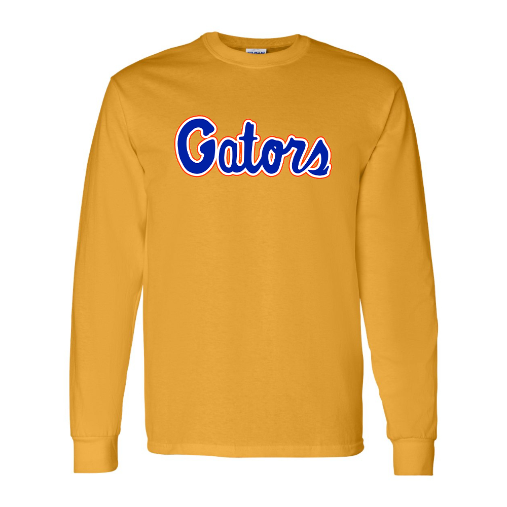 Men's Florida Gators Script Gildan Heavy Cotton Long Sleeve T-Shirt
