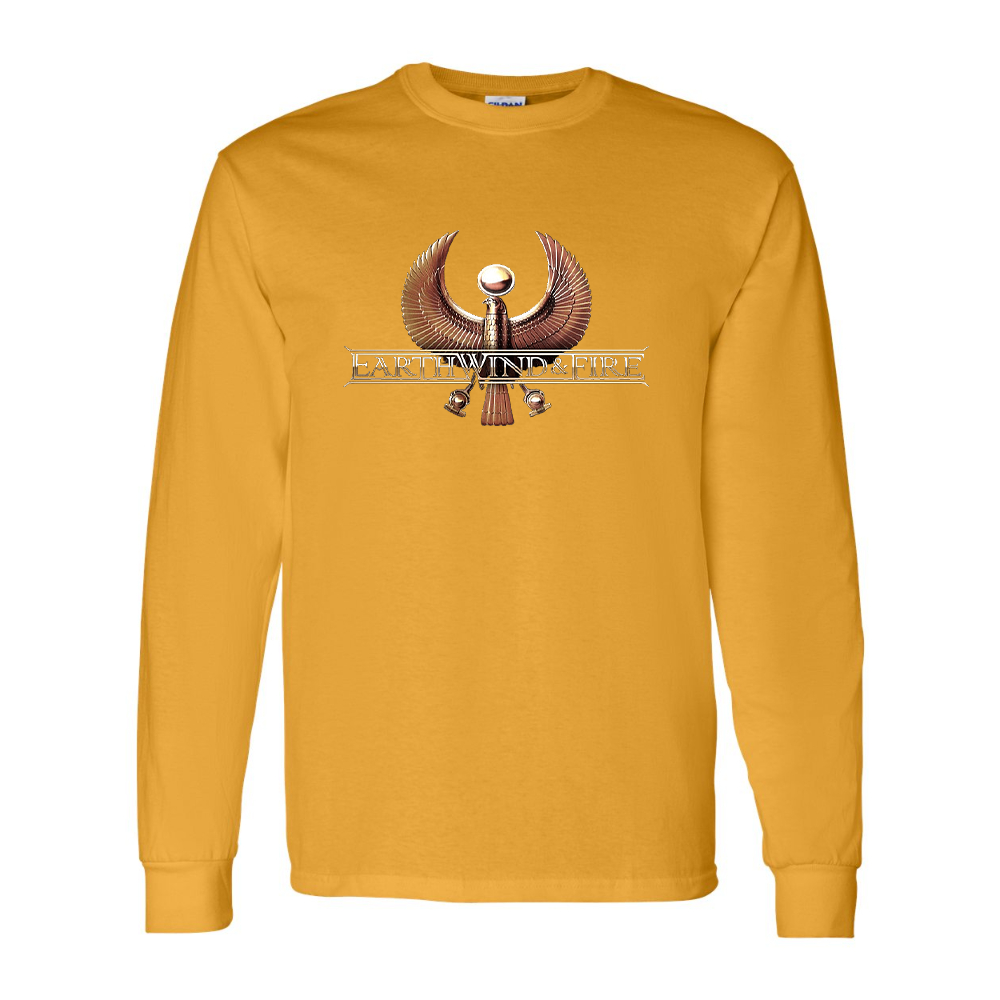 Men's Earth Wind & Fire Gildan Heavy Cotton Long Sleeve T-Shirt