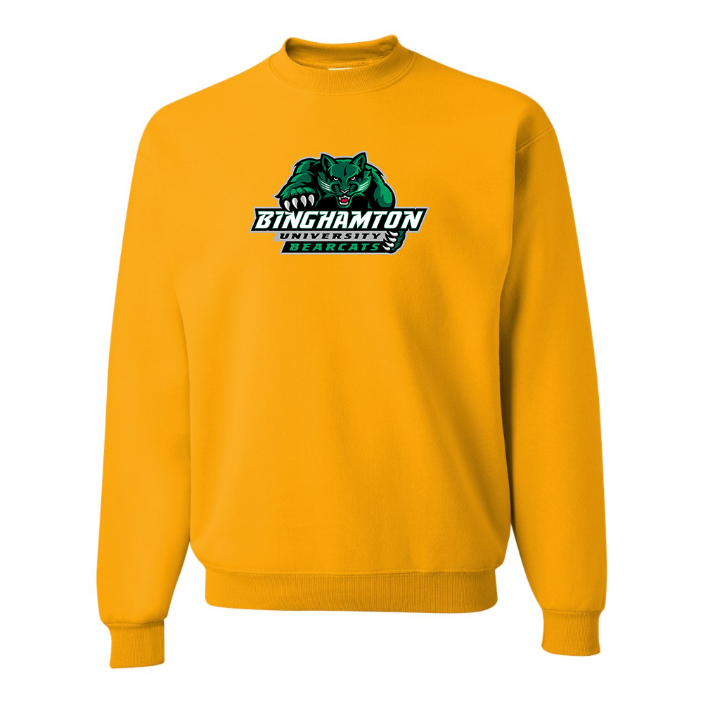 Men's Binghamton Bearcats JERZEES NuBlend Crewneck Sweatshirt