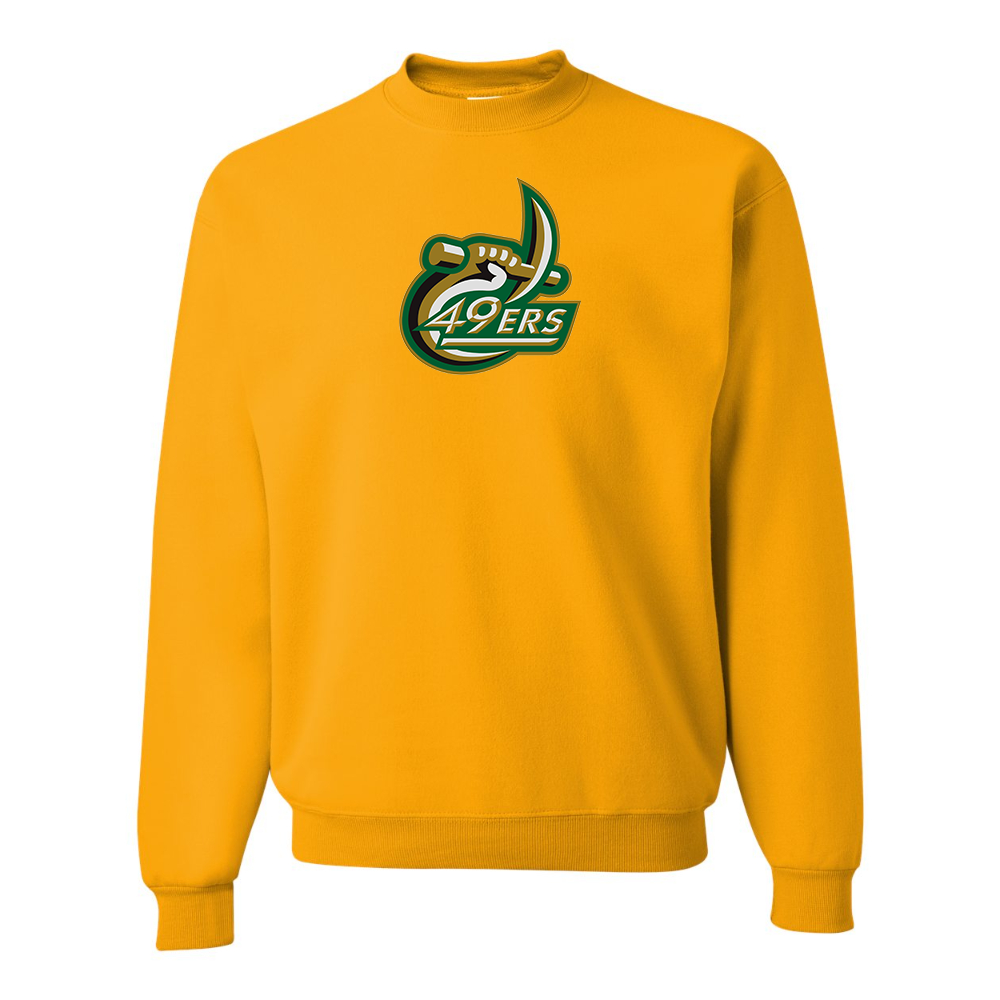 Men's Charlotte 49ers JERZEES NuBlend Crewneck Sweatshirt