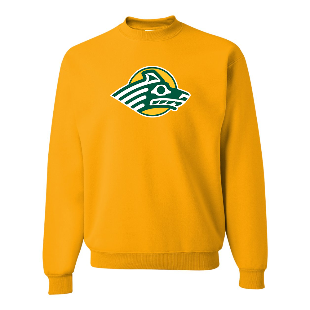 Men's Alaska Anchorage Seawolves JERZEES NuBlend Crewneck Sweatshirt