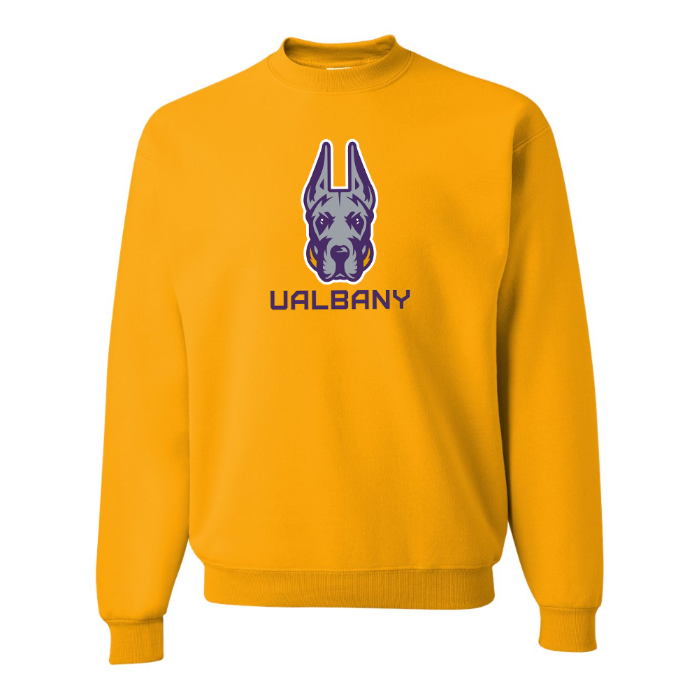 Men's Albany Great Danes JERZEES NuBlend Crewneck Sweatshirt