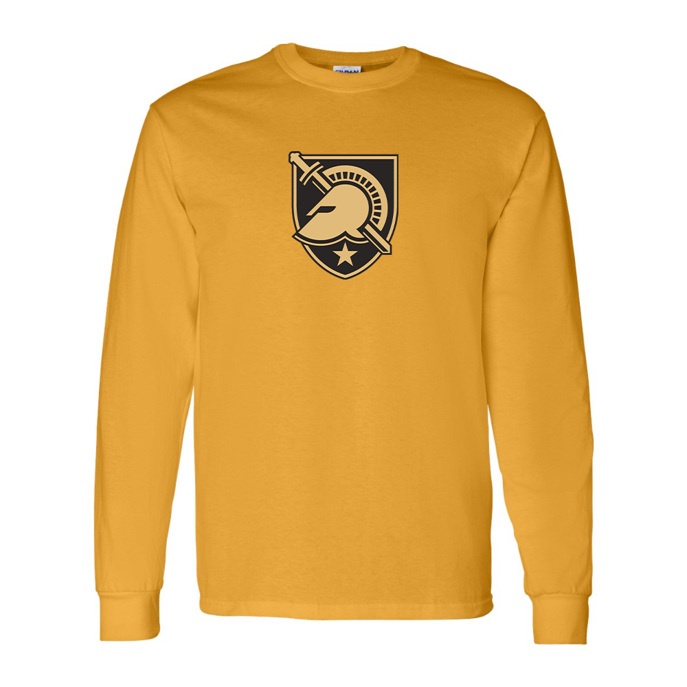 Men's Army Black Knights Gildan Heavy Cotton Long Sleeve T-Shirt