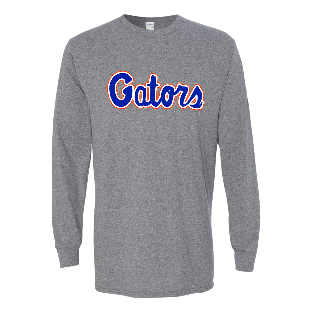 Men's Florida Gators Script Gildan Heavy Cotton Long Sleeve T-Shirt