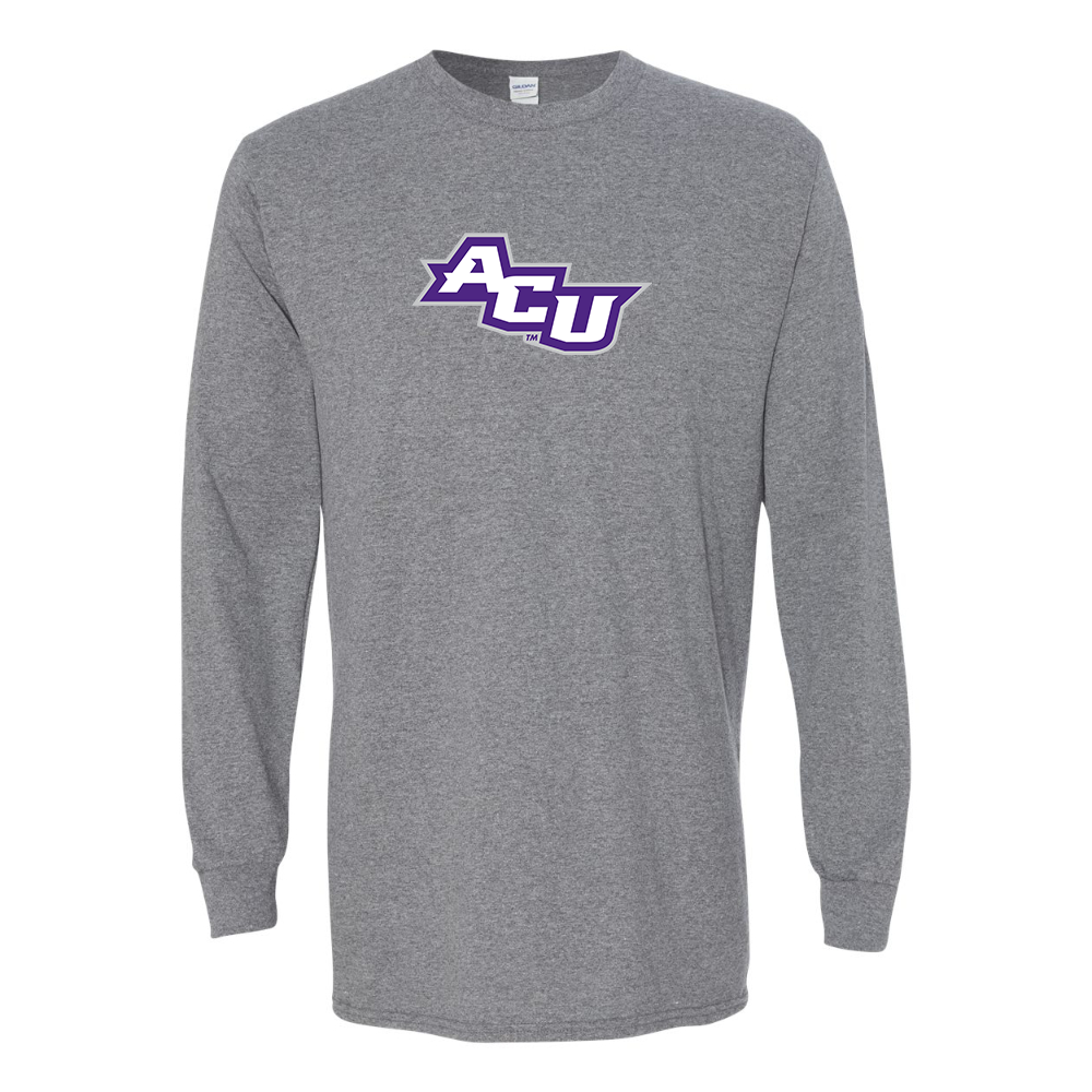 Men's Abilene Christian Wildcats Gildan Heavy Cotton Long Sleeve T-Shirt