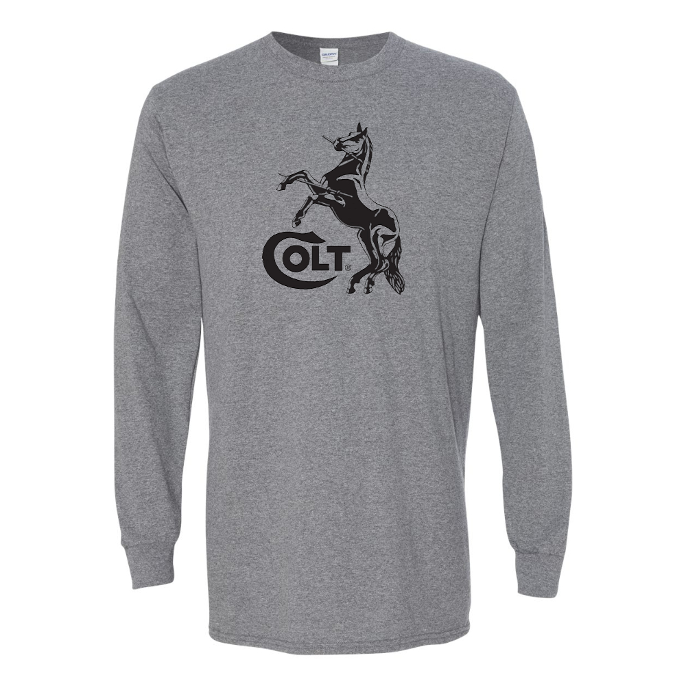 Men's Colt Horse Gildan Heavy Cotton Long Sleeve T-Shirt
