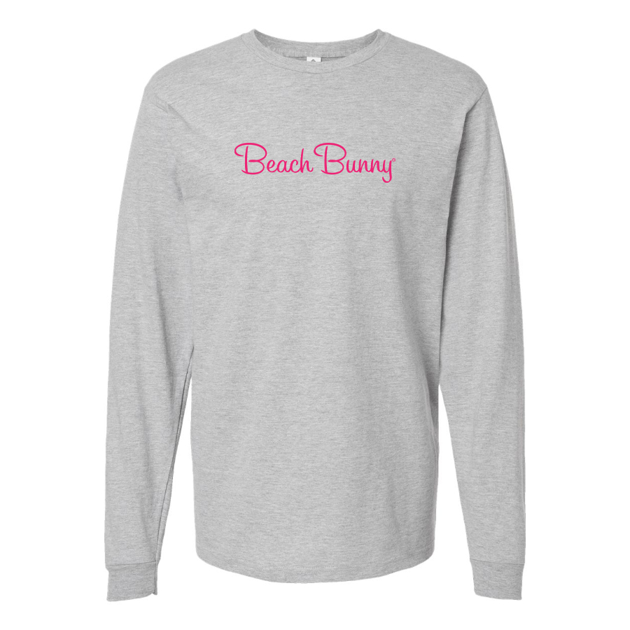 Men's Beach Bunny Logo Cotton Long Sleeve T-Shirt