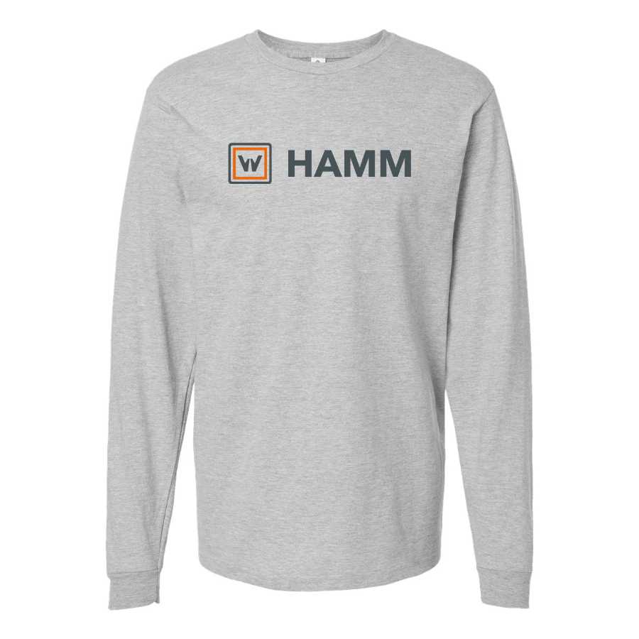 Men's Hamm Logo Cotton Long Sleeve T-Shirt