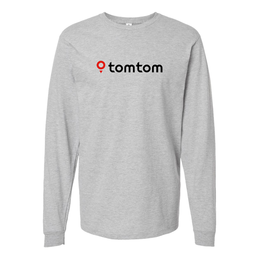 Men's TomTom Logo Cotton Long Sleeve T-Shirt