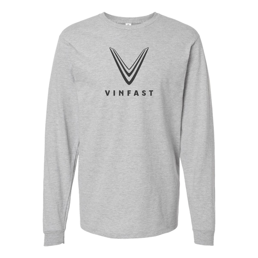 Men's VinFast Logo Cotton Long Sleeve T-Shirt