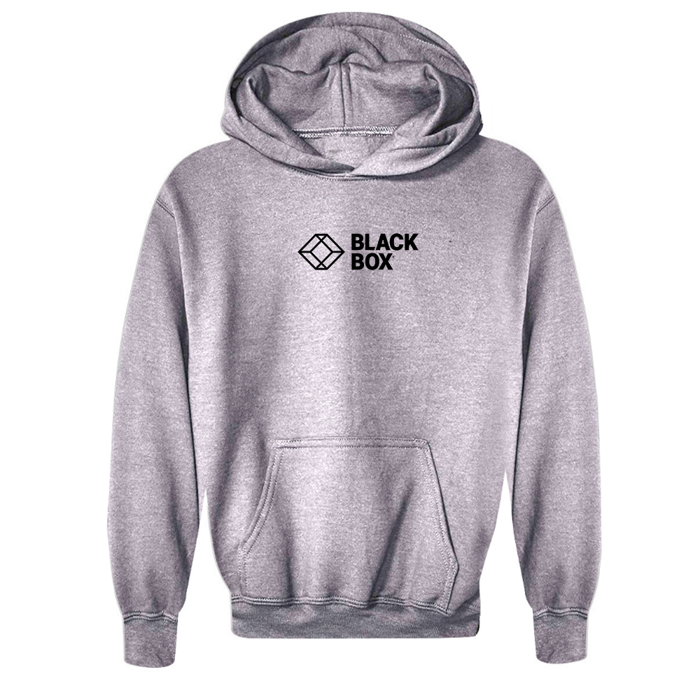 Youth Black Box Logo Pullover Hoodie