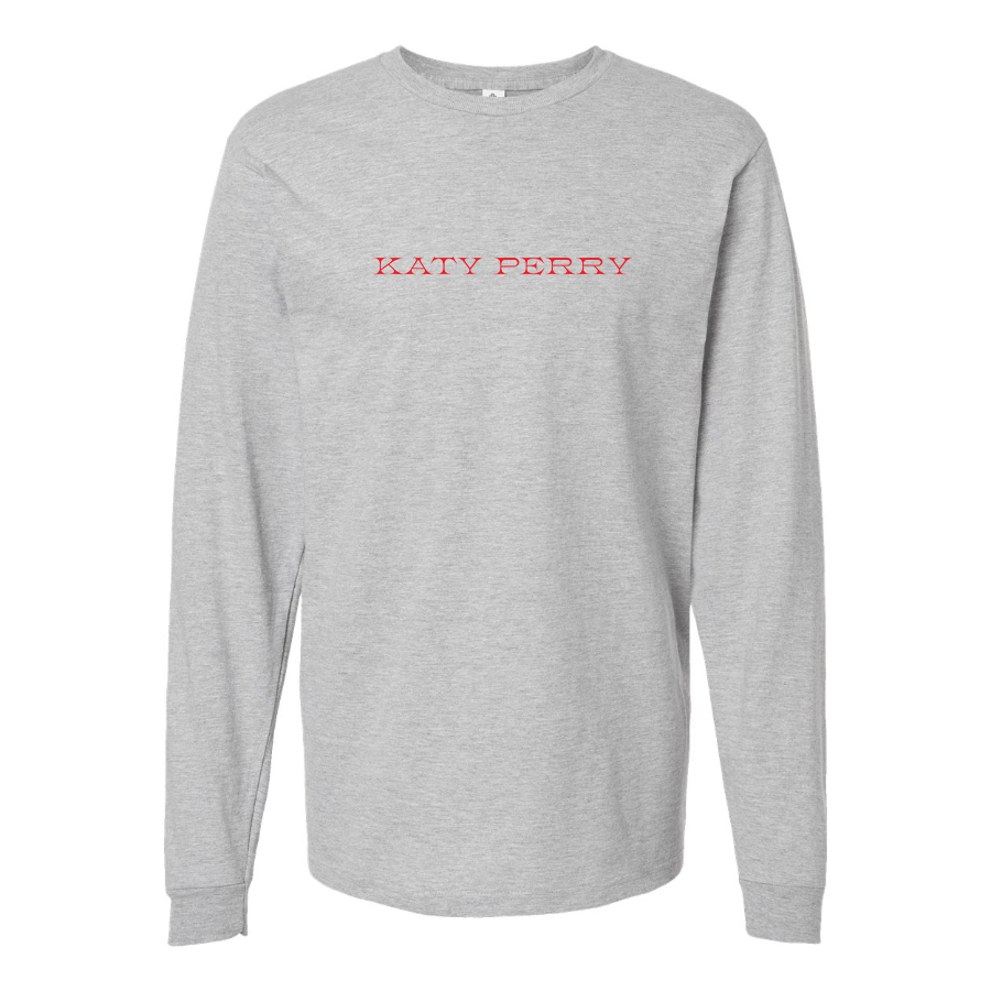Men's Katy Perry Logo Cotton Long Sleeve T-Shirt